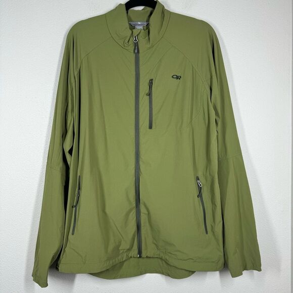 Outdoor Research Ferrosi Rain Jacket Full Zip Green Men’s Size XL - Picture 1 of 7
